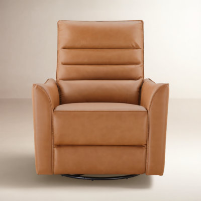 Gabi 33" Genuine Leather Swivel Power Recliner