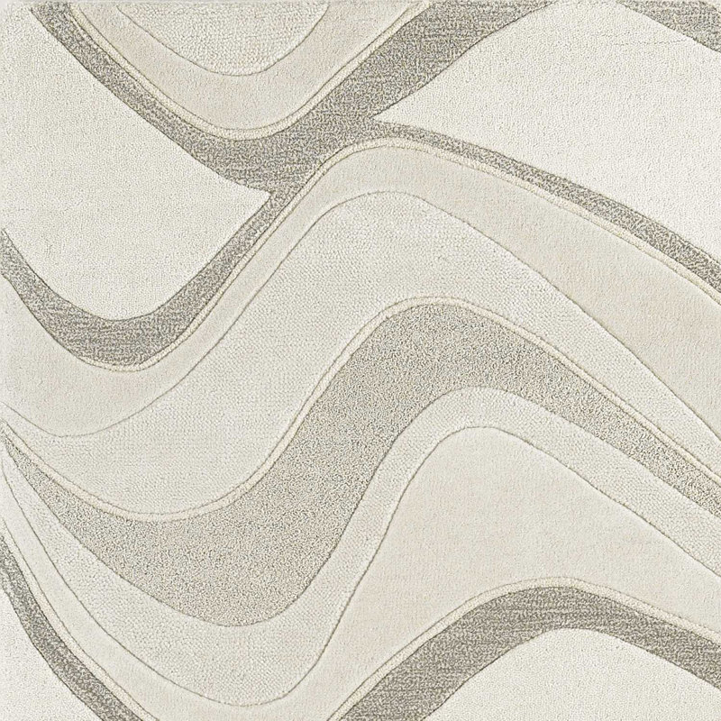 Wool Abstract Rug, Rectangle 2'3" x 3'9"