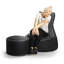 Belwood Faux Leather Pouf-24093973
