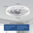 Justino 20“ 6-Speed LED Dimmable Reversible Modern Caged Ceiling Fan With Light And Remote Control