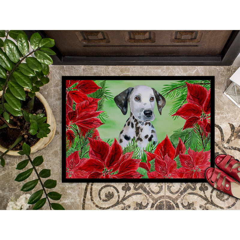 Dalmatian Non-Slip Outdoor Doormat, Rectangle 1'6" x 2'3"