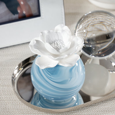 Diffuseur d'huile parfumée en porcelaine Petals