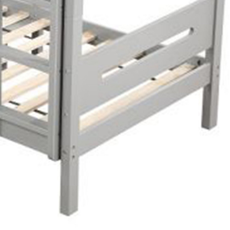 Lit superposé simple au-dessus de simple Nursing, Gris