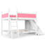 Lit superposé double avec glissade et tablettes de rangement intégrées-1867527991