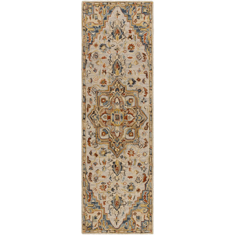 Crum Hand Tufted Wool Oriental Indoor Rug, Runner 2'6" x 8'