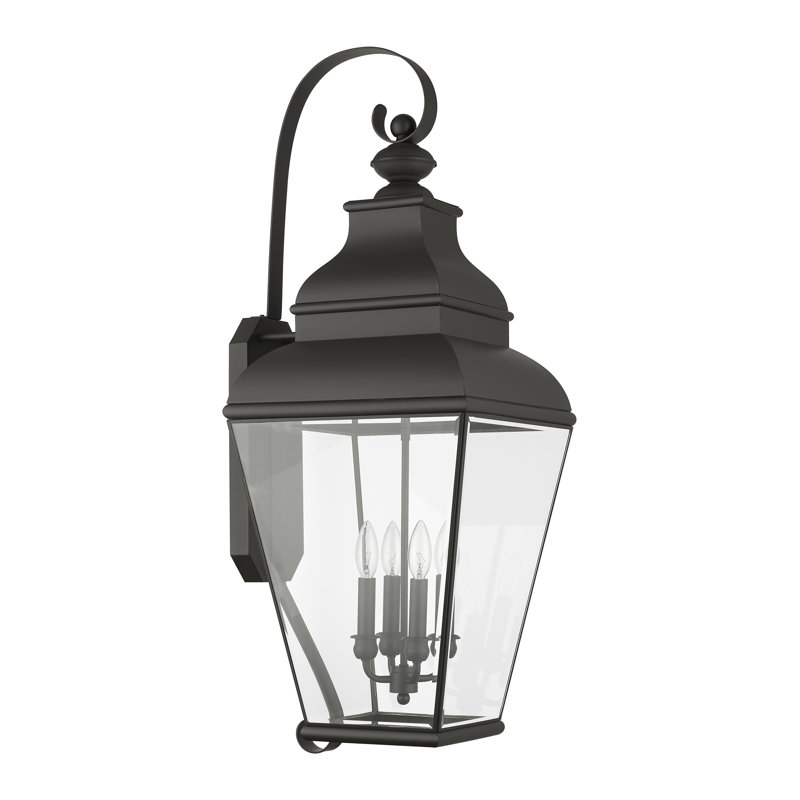 Lanterne murale d'extérieur à 4 ampoules H 37 po Anousha, Bronze