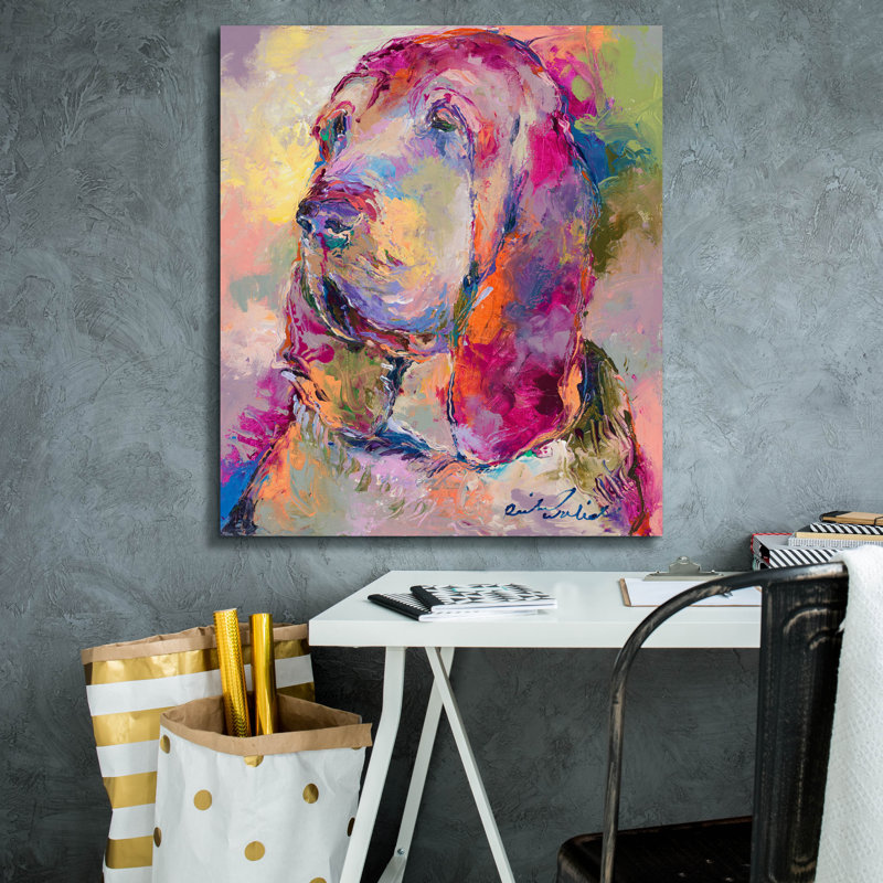 " Blood Hound " Print, 30" H x 26" W x 1.5" D