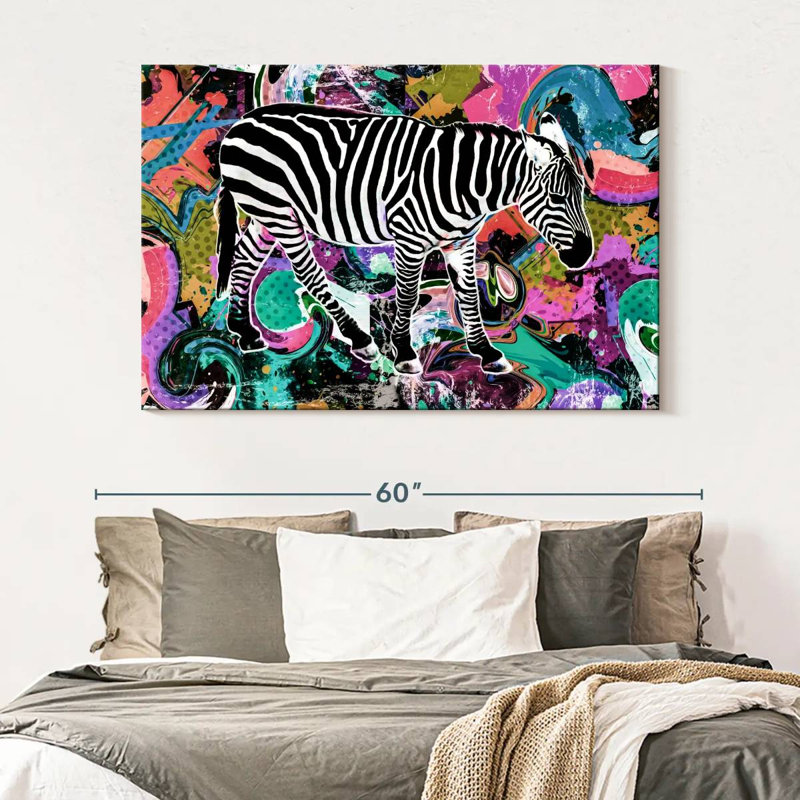Pop Style Zebra, 34" H x 51" W