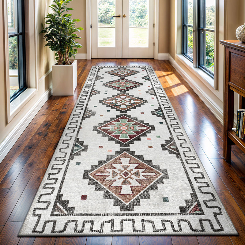 Tapis Koressa avec envers antidérapant, Tapis de couloir 2 pi 2 po x 7 pi