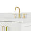 Meuble-lavabo double en bois massif 66 po Frawley en blanc avec comptoir en quartz blanc Carrara-1611645634-1611645633-1652777435