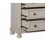 Commode à tiroirs en métal brossé 1 pièce avec glissières à roulement à billes