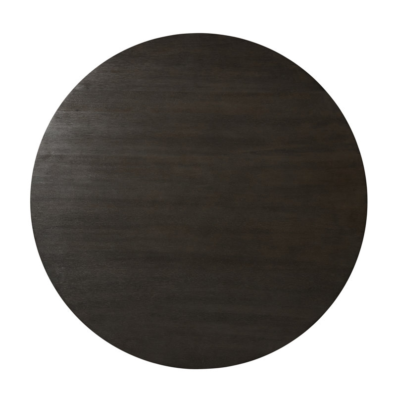 TA Studio No. 1 Round Dining Table, 30" H x 62.25" L x 62.25" W, Brushed Nickel, Anise