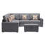 Canapé modulaire réversible en tissu de lin 95,5 po Tigela