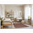 Machine Washable Trellis Brown Area Rug-1404263128