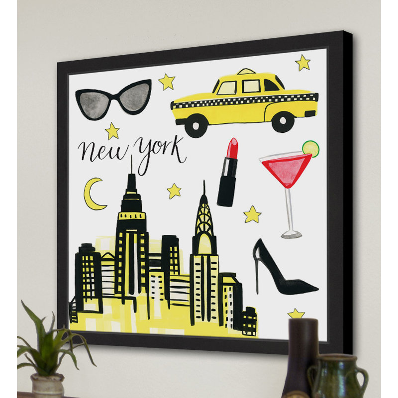 NYC Chic by Molly Rosner - Painting on Canvas, 51cm H x 51cm W x 3.81cm D