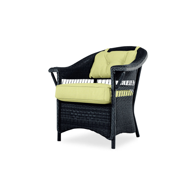 Nantucket Outdoor Dining Armchair, Decorline Natural, Ebony