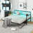 Wrought Studio™ Twin Daybed Adjustable Sofa Bed Frame With Charging Station & Led Lights