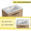 Meuble-lavabo sur pied simple en céramique avec plateau en céramique 30,06 po-546350949