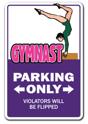 Enseigne de gymnastique de stationnement