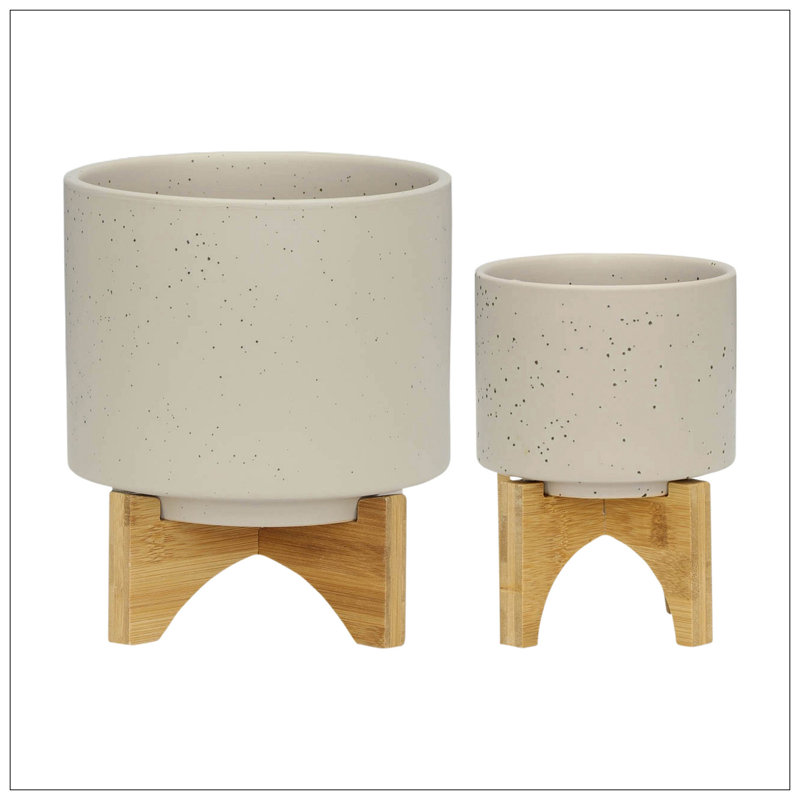 S / 2 8/10 po avec trépied, Beige