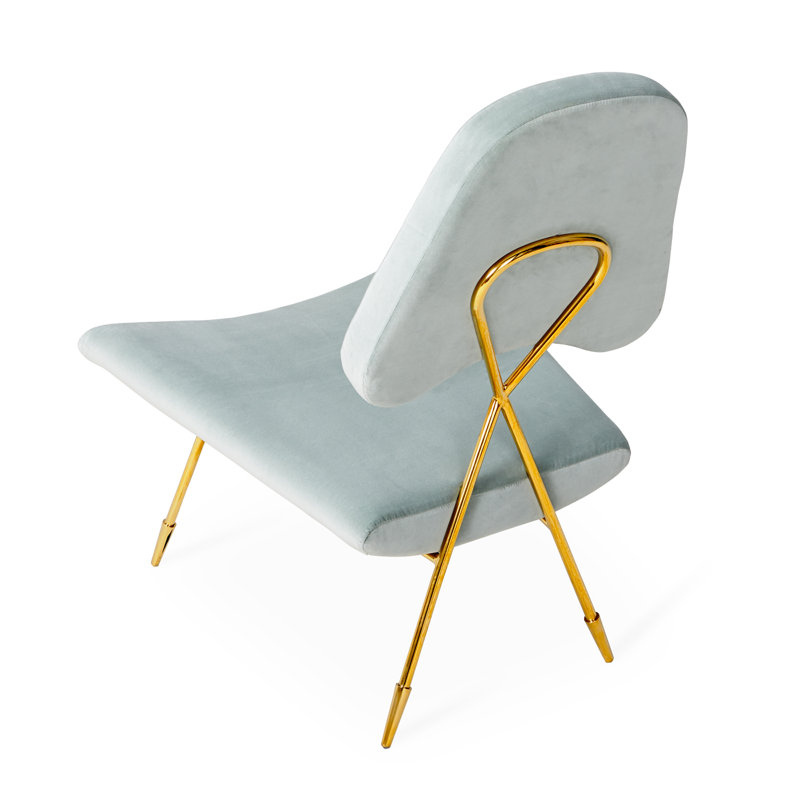 Maxime Lounge Chair, Lido Celadon Velvet