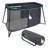 Naos Mini Portable Upholstered Crib with Mattress