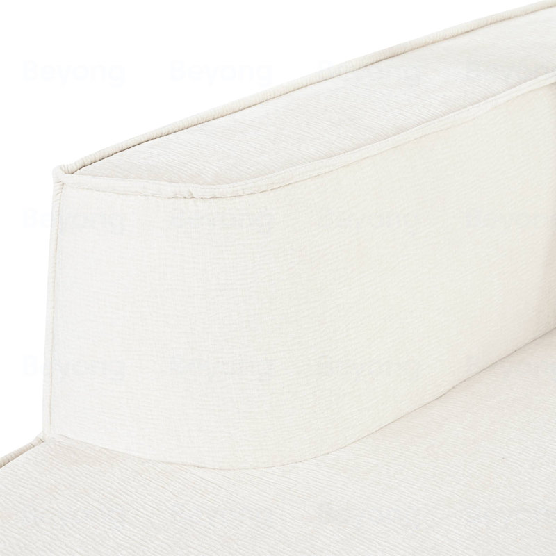 Canapé modulaire de style moderne, Polyester blanc