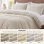 Ensemble de housse de couette à tissage gaufré 100% coton Essential Collection-106246731-109512983