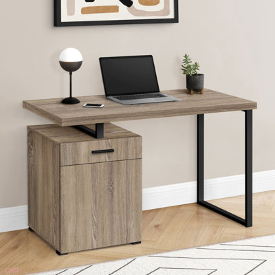 Computer Desk, Home Office, Laptop, Left, Right Set-Up, Storage Drawers, 48"L, Work, Contemporary, Modern
