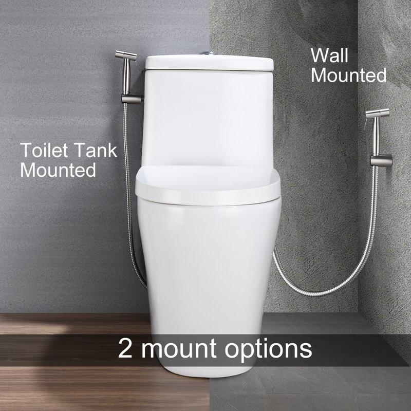 Toilet Bidet Handheld - Hygienic Cloth Diaper Variable Spray For Multiple Uses Rust And Corrosion Simple Bathroom Kit Silver Metal Toilet, Butt Care Quality Vary Promptly Rust Corrosion Umbrella