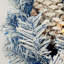 Arbre de Noël artificiel régulier (double) avec aiguilles bleues
