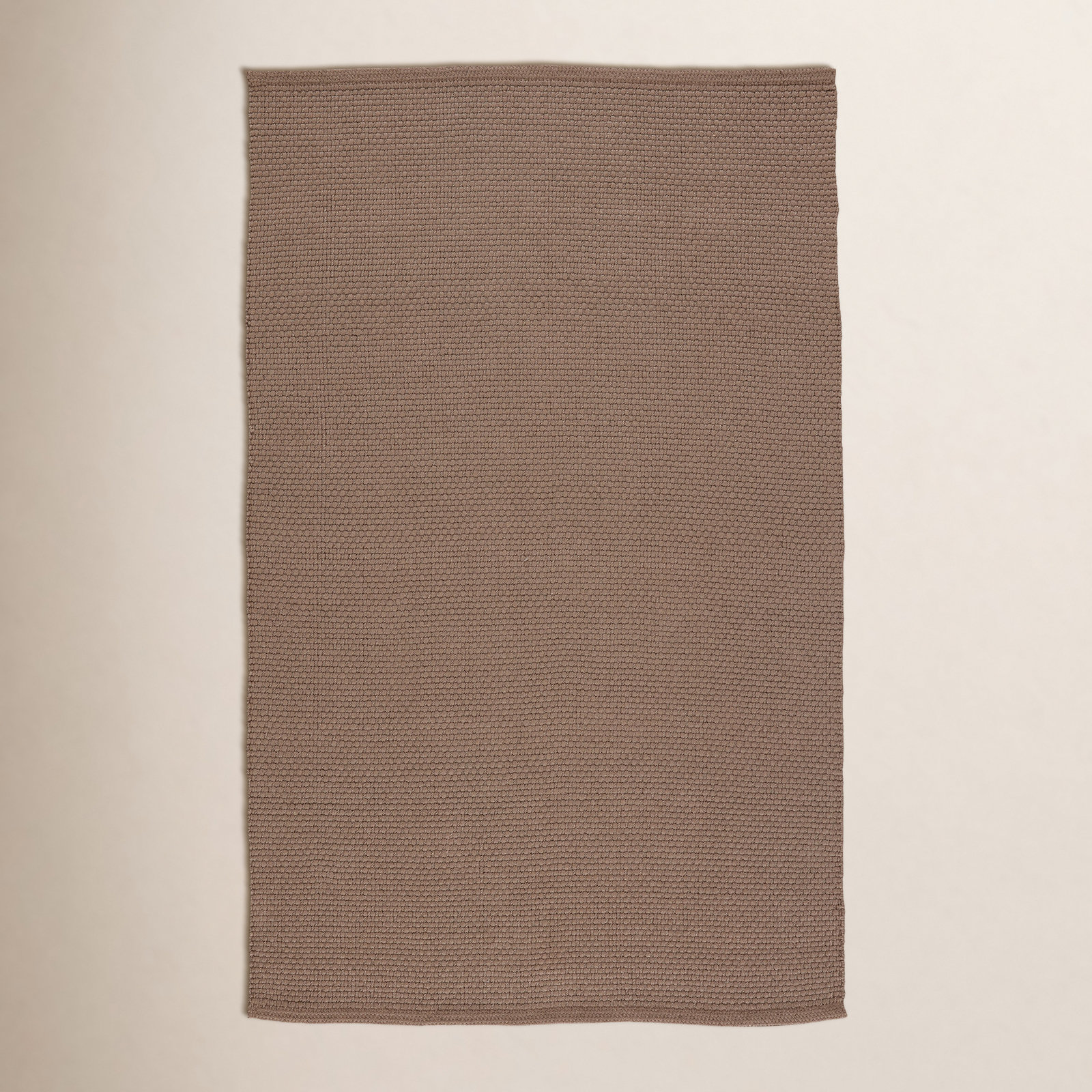 Indira Earth Brown Hand-Woven Outdoor Rug, Rectangle 5' x 8'