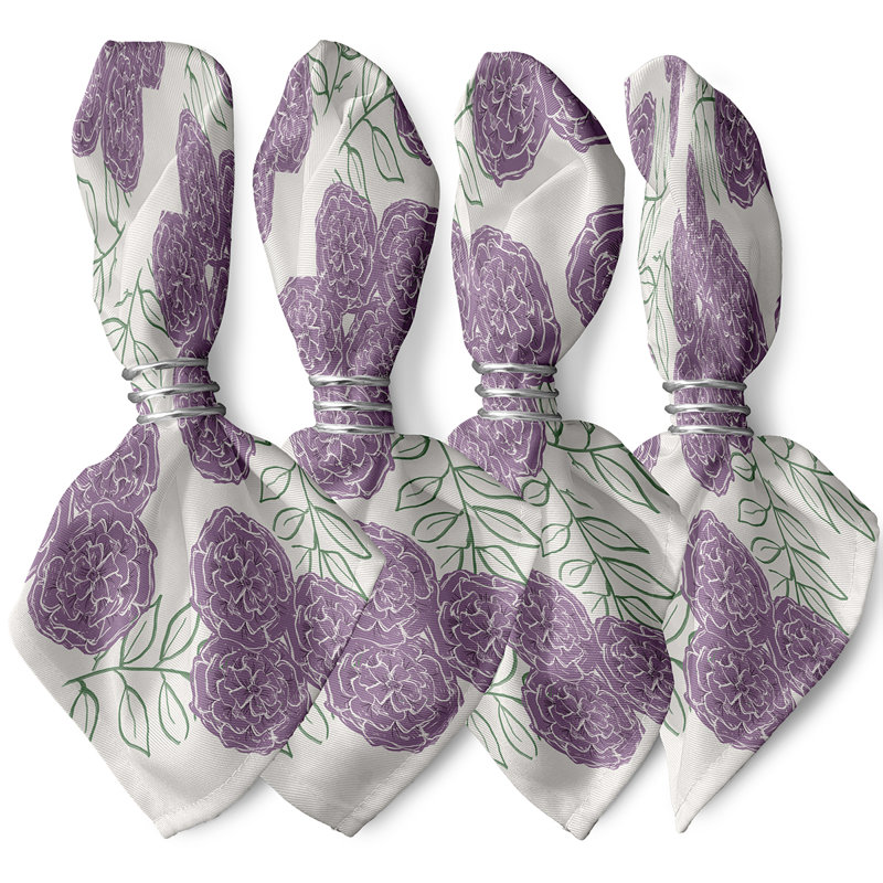 Chinua Small Modcircles Napkins, Lavender