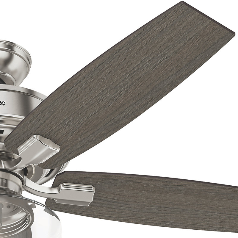 Bennett 52" Brushed Nickel Ceiling Fan with LED Light and Remote