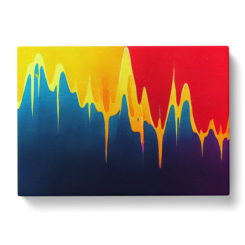 Modern Audio Equalizer Art Vol.1 Abstract - Wrapped Canvas, 35cm H x 50cm W x 3cm D