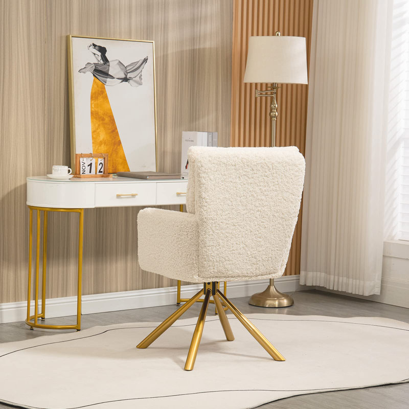 Fauteuil de maquillage Etian, Blanc