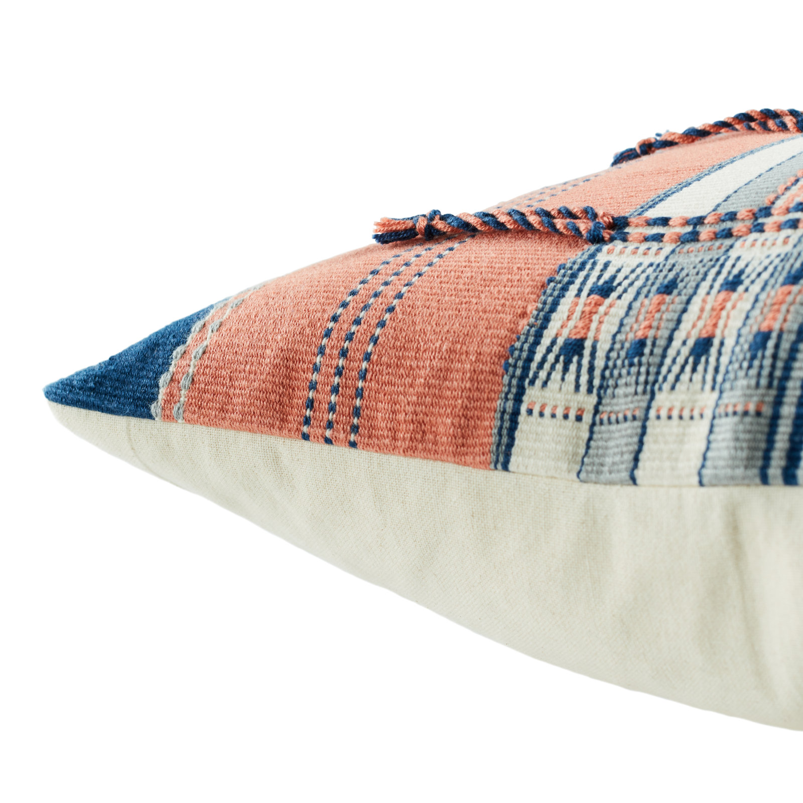 Lynwood Tassels Cotton Throw Pillow, Pillow Cover Only - No Insert