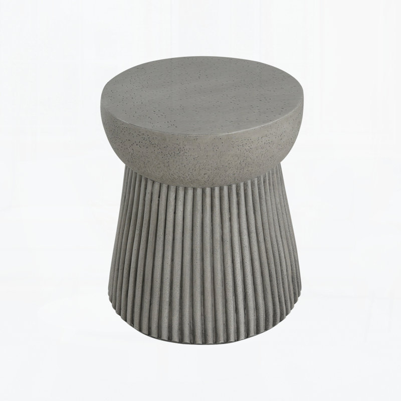 Outdoor Concrete Side Table