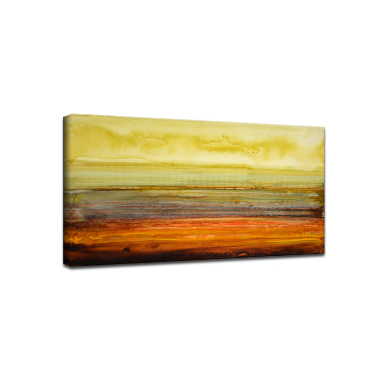 «Amber Coast» par Norman Wyatt Jr. - reproduction sur toile tendue, H 20 po x l 30 po x P 1,5 po