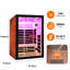 Sauna infrarouge lointain avec éclairage Bluetooth et DEL