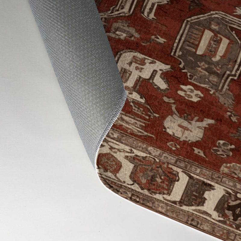 Tapis d'intérieur et d'extérieur brun Persian, Rectangulaire 3 pi x 5 pi