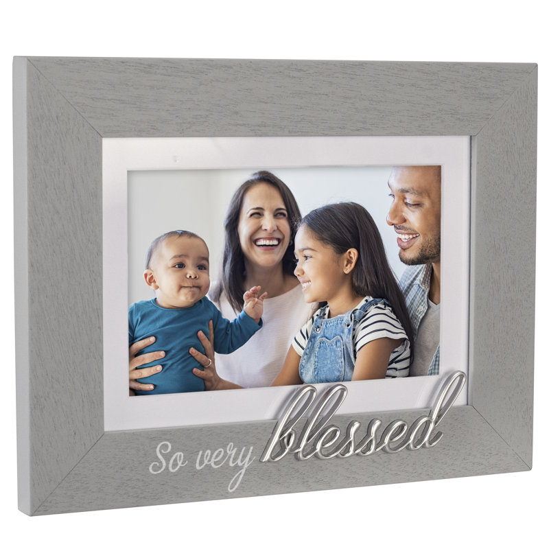 Gray Matte Picture Frame with Mat