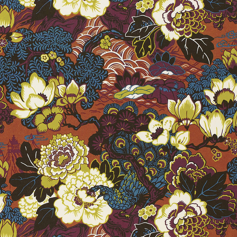 Tissu paon de Shanghai, Cinabre