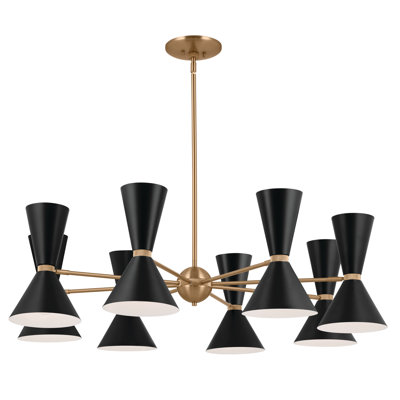 Phix 16 - Light Steel Dimmable Chandelier