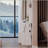 Full Body Mirror Cabinet + Round LED Vanity Table + Cushioned Stool, 17\-1080785586