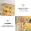 5-Tier Glass Display Cabinet with Tri-Color Sensor Light  and Lock-198130062