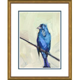 Blue Robin Bird Painting by Joseph Mota