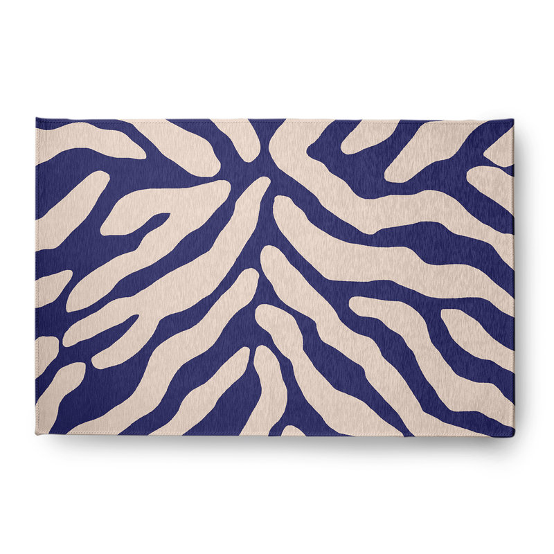 Sonika Chenille Animal Print Indoor Rug, Rectangle 4' x 6'