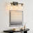 3-Light Bathroom Vanity Lights With Hammer Glass Shade