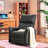 Pu Leather 270° Swivel Rocking Recliner Chair With 30° Rocking & 95-150° Reclining, Overstuffed Padding, For Living Room, Bedroom